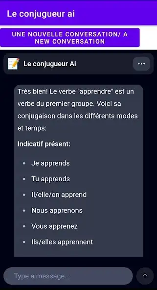 Play Le conjugueur AI as an online game Le conjugueur AI with UptoPlay