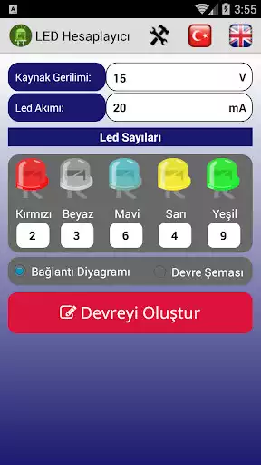 Play LED calculator Play LED calculator