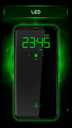 Play APK Led Green Theme - Art Fine Always On Display  and enjoy Led Green Theme - Art Fine Always On Display with UptoPlay store.artfine.alwayson.clock.led_green_theme