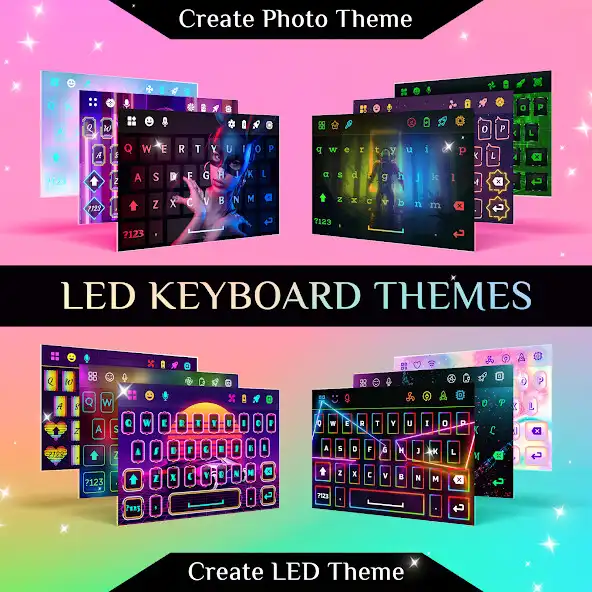Play LED Keyboard  Neon RGB Themes as an online game LED Keyboard  Neon RGB Themes with UptoPlay