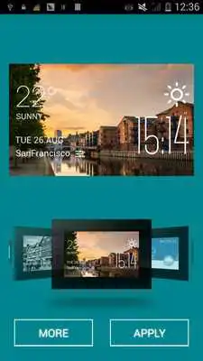 Play Leeds weather widget/clock