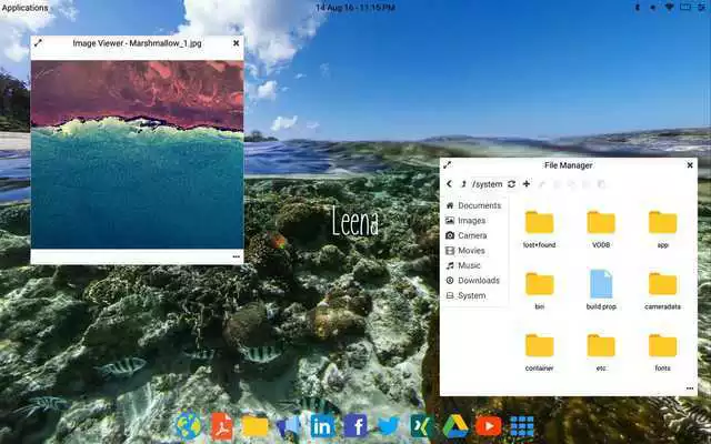 Play Leena Desktop UI (Multiwindow)