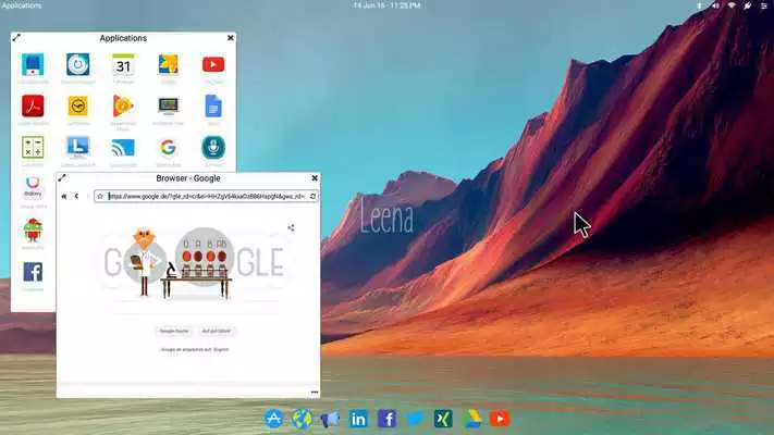 Play Leena Desktop UI (Multiwindow)