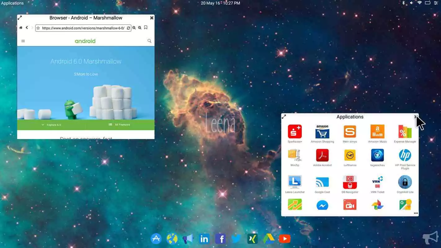 Play Leena Desktop UI (Multiwindow)