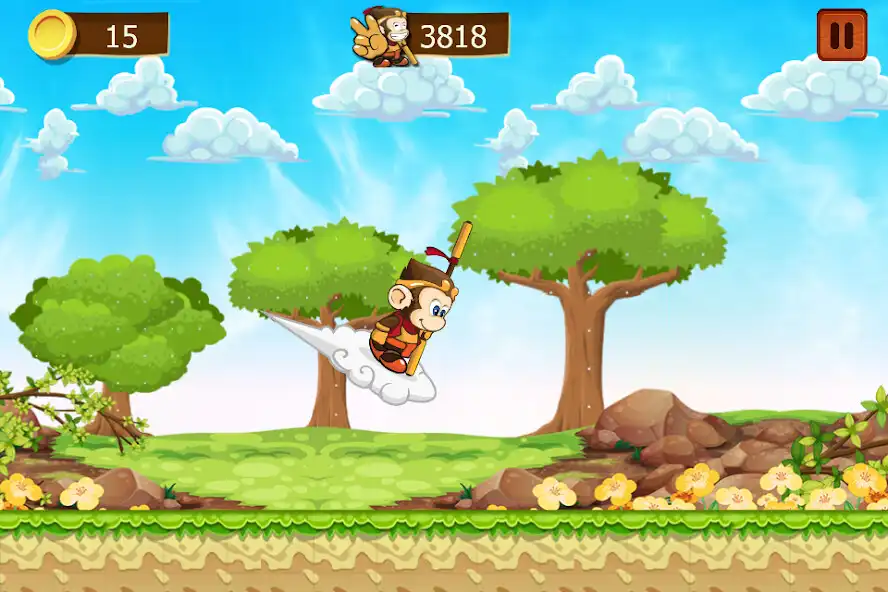 Play Legend of Monkey - Hoops  Jump  and enjoy Legend of Monkey - Hoops  Jump with UptoPlay