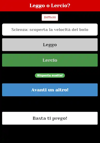 Play Leggo o Lercio? as an online game Leggo o Lercio? with UptoPlay