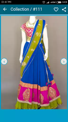 Play Lehenga and Half Saree Designs as an online game Lehenga and Half Saree Designs with UptoPlay
