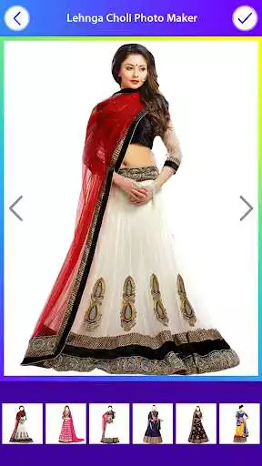 Play Lehenga Choli Photo Suit Editor