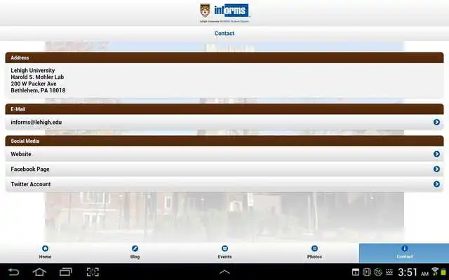 Play Lehigh INFORMS