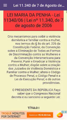 Play Lei Maria da Penha