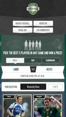 Play Leinster GAA Fantasy Game