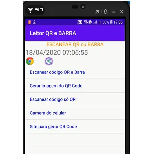 Play Leitor de QR Code e Barra do P APK
