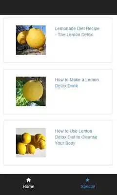 Play lemon detox recipe