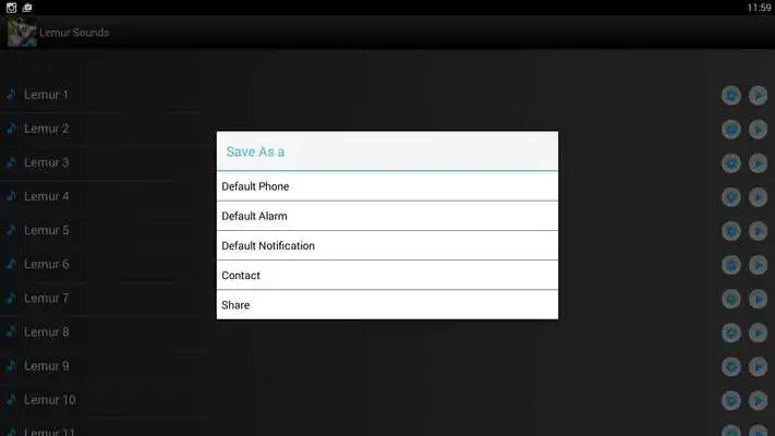 Play Lemur Sounds Ringtones