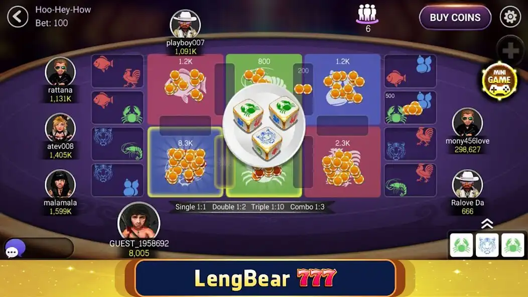 Play LengBear 777 - Khmer Games  and enjoy LengBear 777 - Khmer Games with UptoPlay