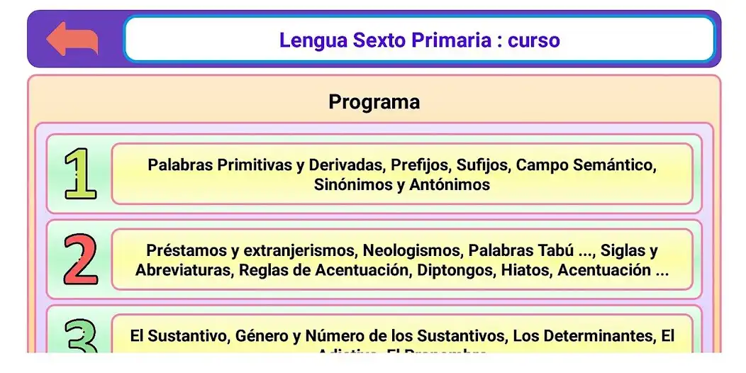 Play Lengua Sexto Primaria as an online game Lengua Sexto Primaria with UptoPlay