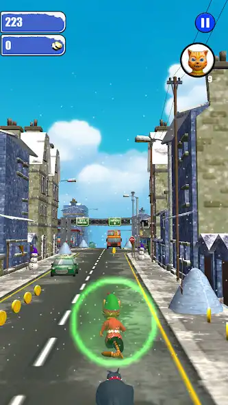 Play Leo Cat Ice Run - Frozen City  and enjoy Leo Cat Ice Run - Frozen City with UptoPlay