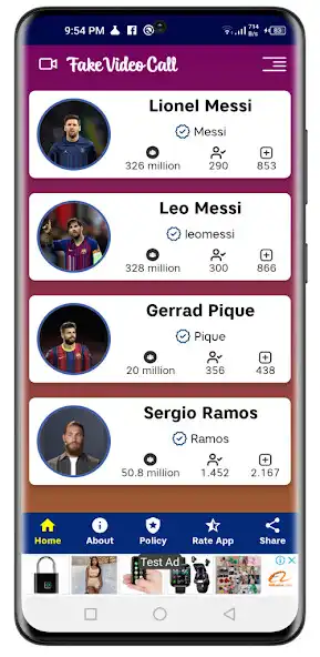 Play Leo Messi fake video call  and enjoy Leo Messi fake video call with UptoPlay