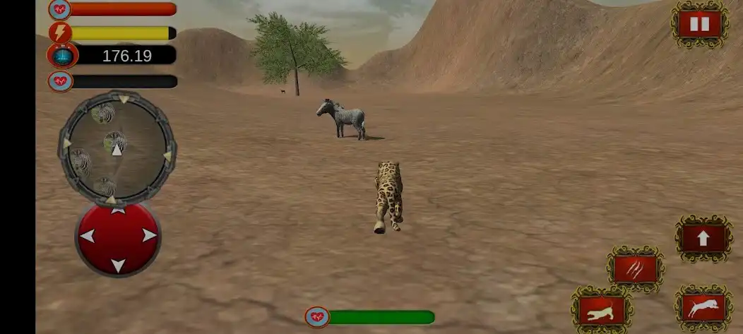 Play Leopard simulator - Hunting 3d as an online game Leopard simulator - Hunting 3d with UptoPlay