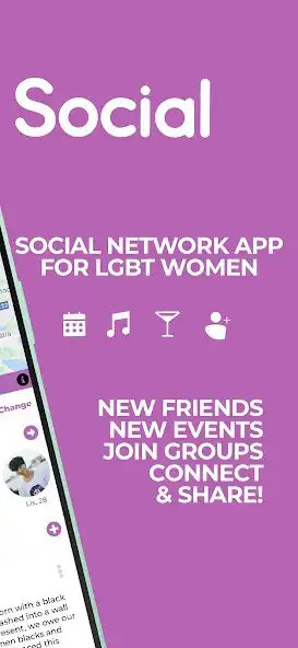 Play Lesbian chat app - LesBeSocial as an online game Lesbian chat app - LesBeSocial with UptoPlay