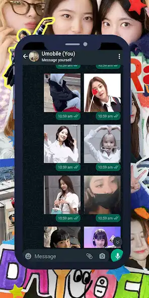 Play Le Sserafim Animated WASticker  and enjoy Le Sserafim Animated WASticker with UptoPlay