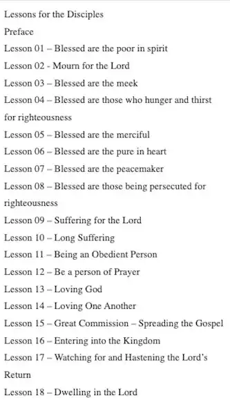 Play Lessons for the Disciples as an online game Lessons for the Disciples with UptoPlay