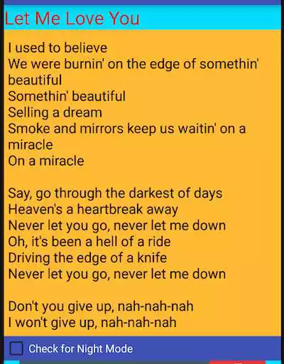 Play Let Me Love You
