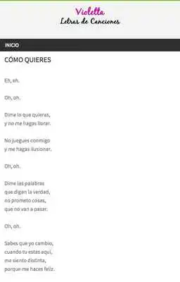 Play Letras Violetta Play Letras Violetta