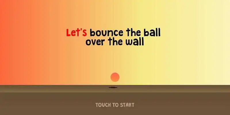 Play Lets bounce the ball over the wall