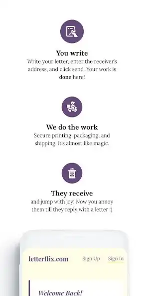 Play Letterflix: Send Letter Online as an online game Letterflix: Send Letter Online with UptoPlay