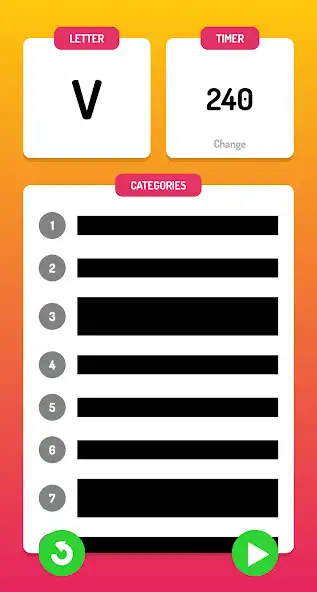 Play Lettergories - Category Game  and enjoy Lettergories - Category Game with UptoPlay