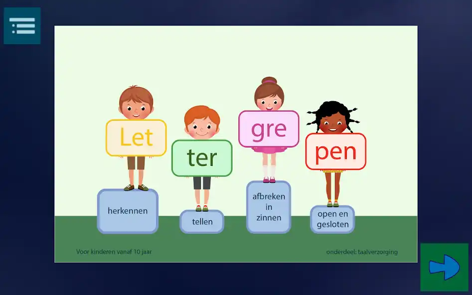 Play Lettergrepen oefenen  and enjoy Lettergrepen oefenen with UptoPlay