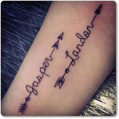 Play Lettering Name Tattoo Art Design