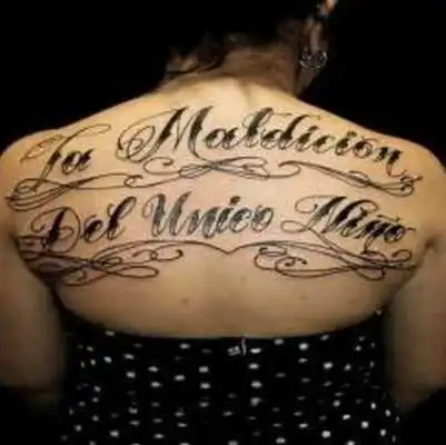 Play lettering tattoo
