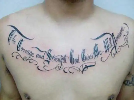 Play lettering tattoo