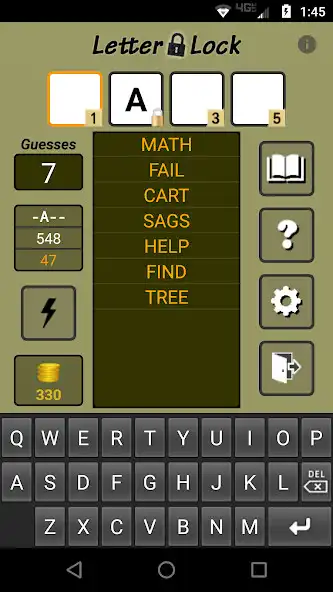 Play Letter Lock as an online game Letter Lock with UptoPlay