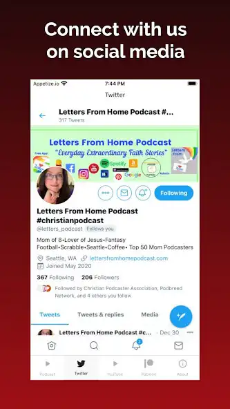 Play Letters From Home Podcast as an online game Letters From Home Podcast with UptoPlay