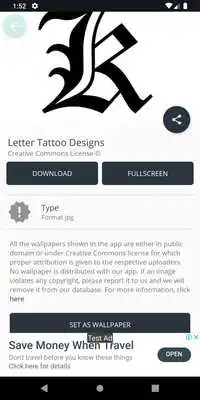Play Letter Tattoo Designs