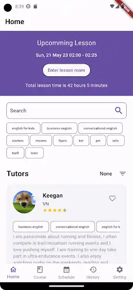 Play Lettutor: Easy to learn as an online game Lettutor: Easy to learn with UptoPlay