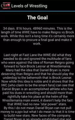 Play Levels Of Wrestling
