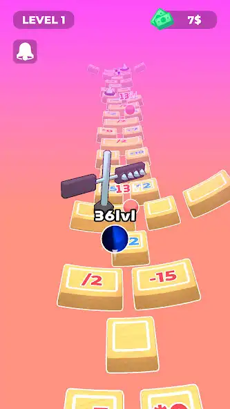 Play Level Up Bounce as an online game Level Up Bounce with UptoPlay