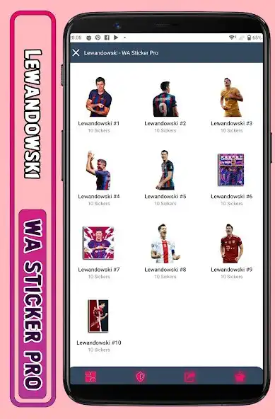 Play Lewandowski - WA Sticker Pro  and enjoy Lewandowski - WA Sticker Pro with UptoPlay