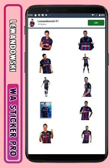 Play Lewandowski - WA Sticker Pro as an online game Lewandowski - WA Sticker Pro with UptoPlay
