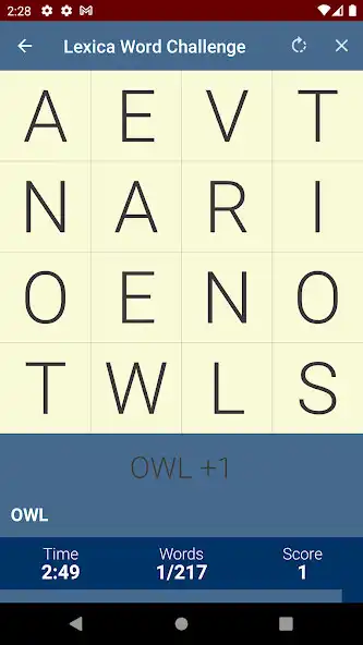 Play Lexica Word Challenge as an online game Lexica Word Challenge with UptoPlay