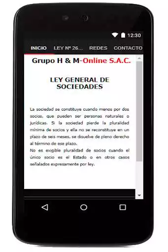 Play Ley General de Sociedades