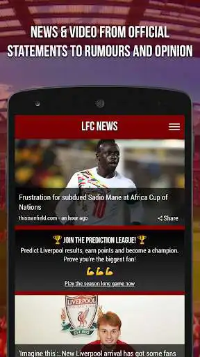 Play LFC News - Fan App  and enjoy LFC News - Fan App with UptoPlay