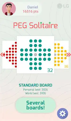 Play LG Peg Solitaire Play LG Peg Solitaire