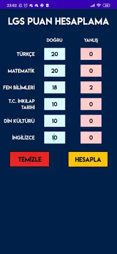Play LGS Puan Hesaplama  and enjoy LGS Puan Hesaplama with UptoPlay