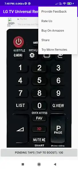 Play LG TV Universal Remote as an online game LG TV Universal Remote with UptoPlay