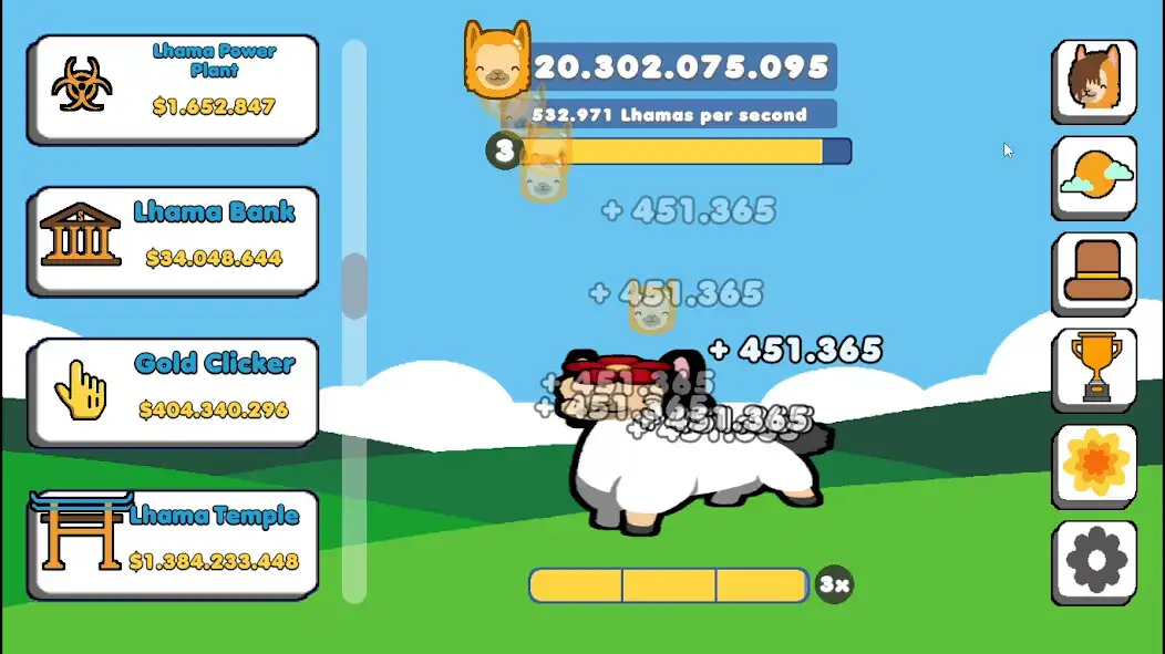 Play Lhama Clicker as an online game Lhama Clicker with UptoPlay